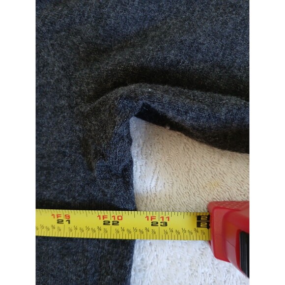 Calvin Klein Sweater Quarter Zip Pullover Men Gray Knit Soft Size Large Casual - Picture 9 of 13
